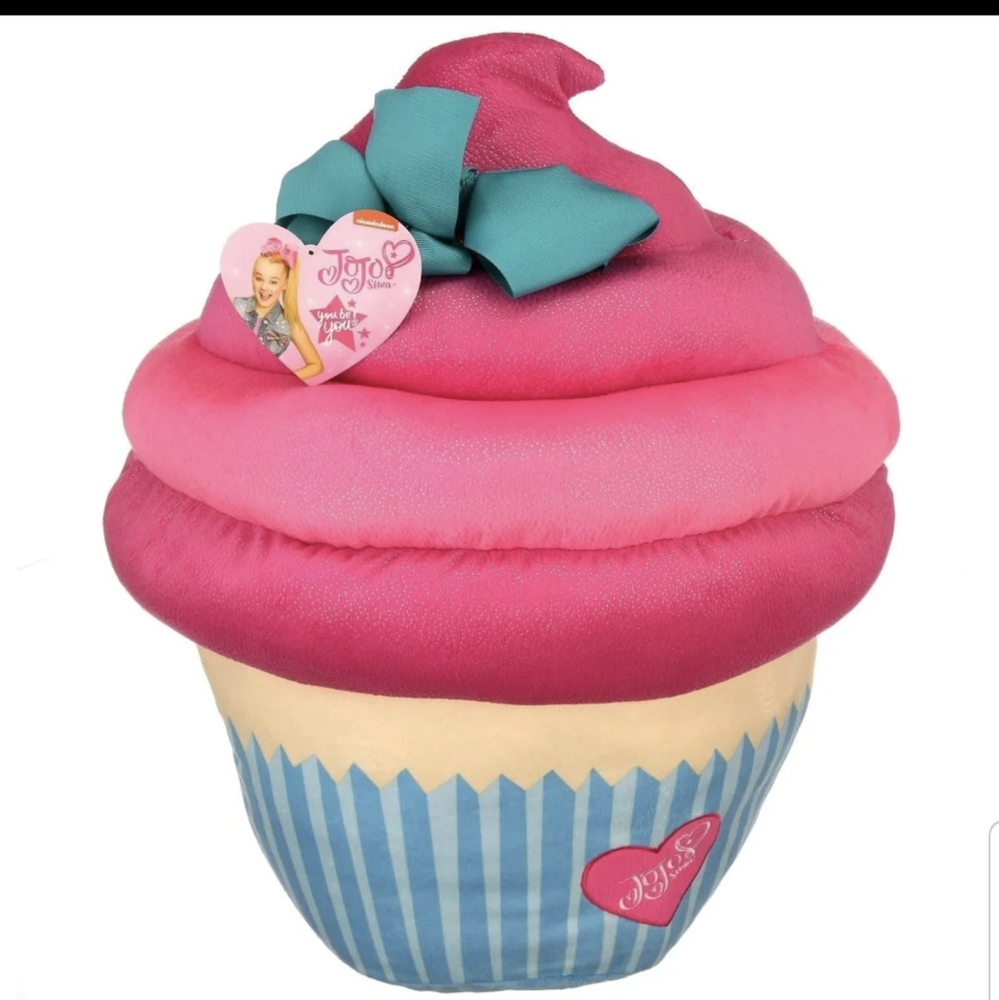 NWT Jojo Siwa Giant Cupcake Pillow